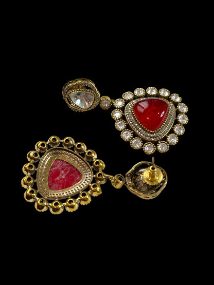 Kimaya Doublet Stone Drop Earrings