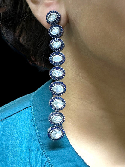 Moissanite Extra Long Viral Earrings