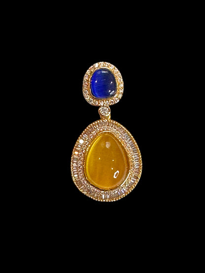 Amaya Semiprecious Stone Teardrop Earrings