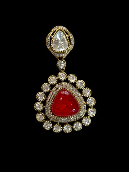 Kimaya Doublet Stone Drop Earrings