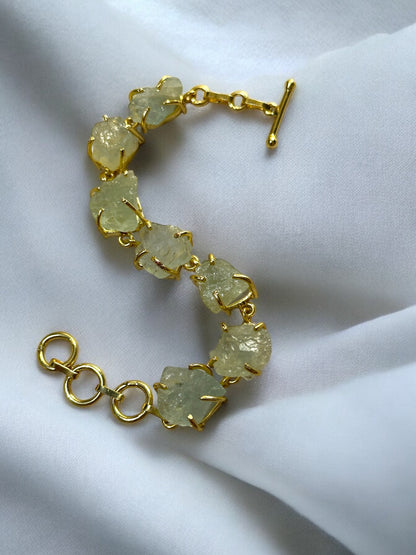 Green Aquamarine Stone Saisha Bracelet