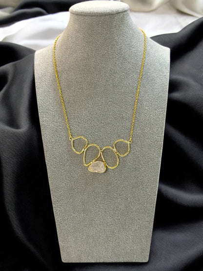Nira Natural Stone Chain Necklace
