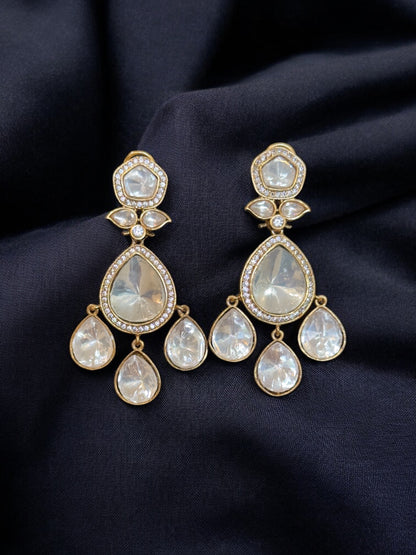 Tasha Moissanite Polki Earrings