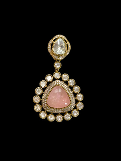 Kimaya Doublet Stone Drop Earrings