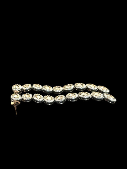 Moissanite Extra Long Viral Earrings