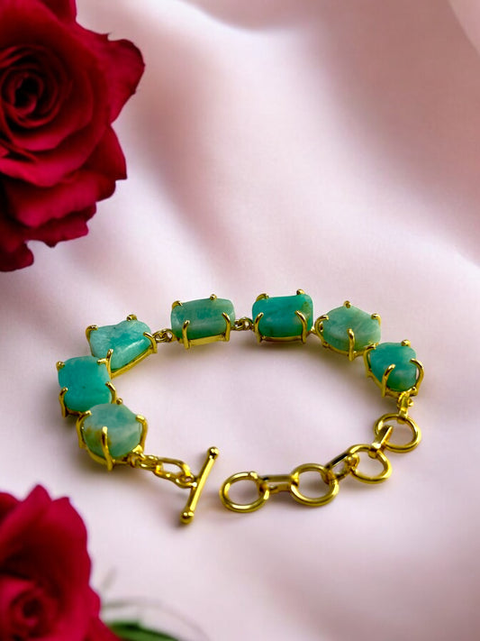 Blue Amazonite Stone Saisha Bracelet