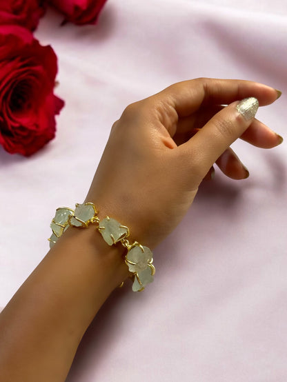 Green Aquamarine Stone Saisha Bracelet