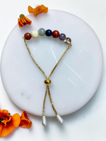 Seven Chakra Stone Rakhi Set