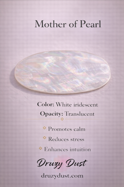 White Mother of Pearl Ivora Necklace Set