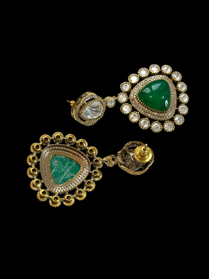 Kimaya Doublet Stone Drop Earrings