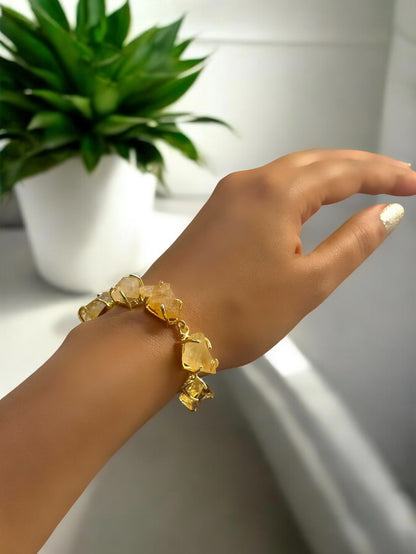 Yellow Citrine Stone Saisha Bracelet