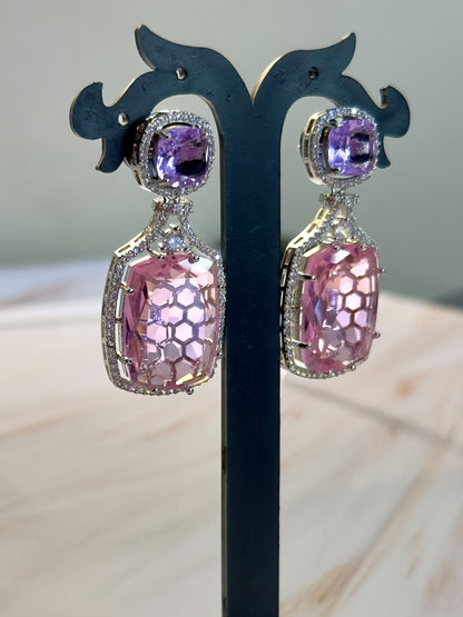 Statement Party Flair Crystal Danglers