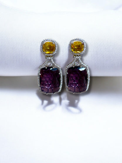 Statement Party Flair Crystal Danglers