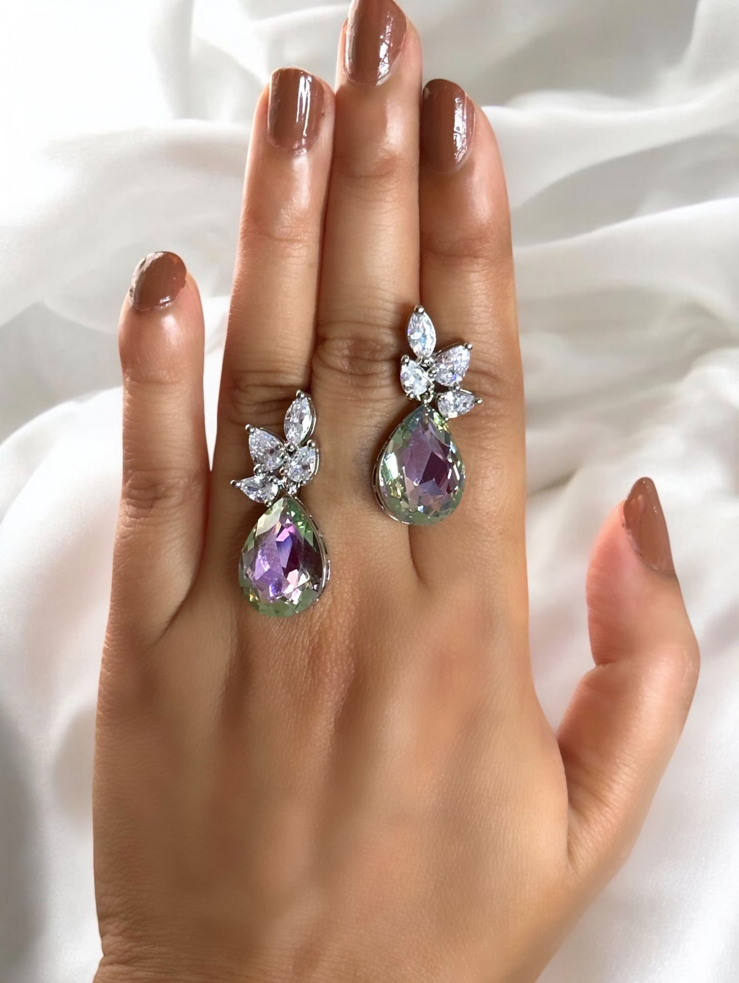 Swarovski Kiara Teardrop Crystal Studs