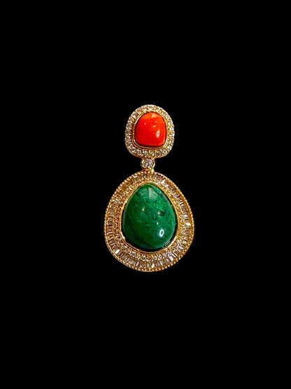 Amaya Semiprecious Stone Teardrop Earrings