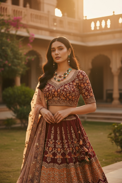 Aakriti Statement Stone Necklace Set