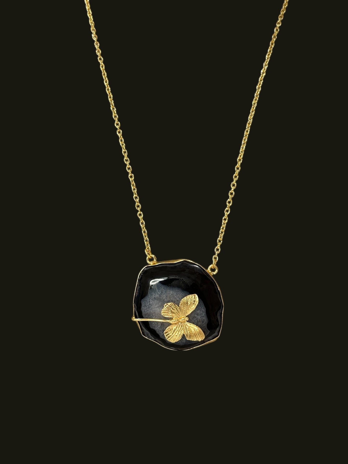 Onyx Muse Chain Necklace