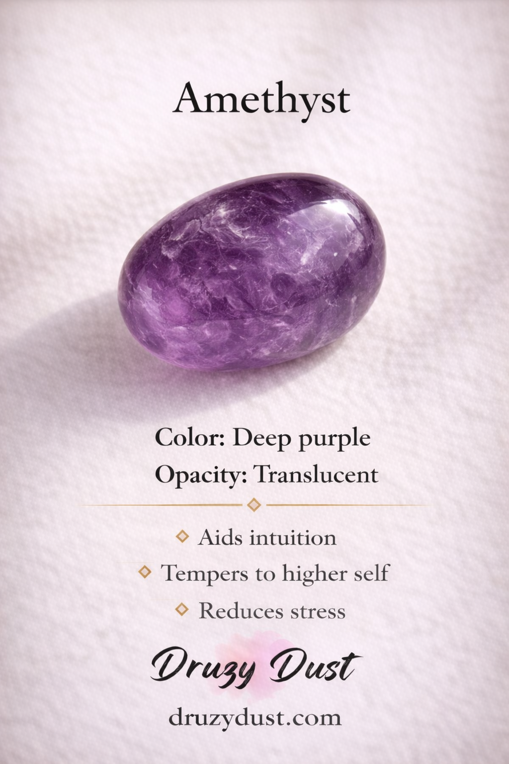 Purple Amethyst Silver Plated Saisha Stone Drop Studs