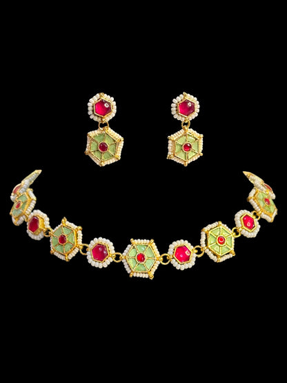 Mint Minimal Pachi Kundan Choker Set
