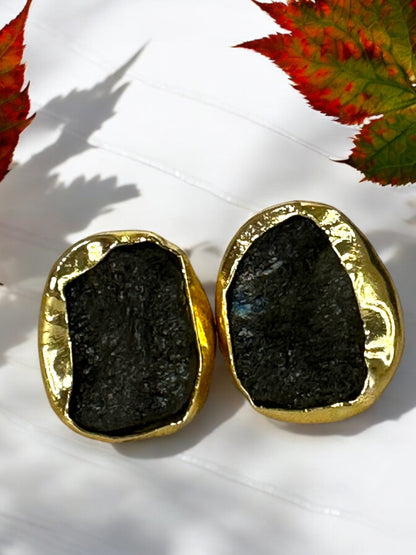 Black Labradorite Box Necklace Set