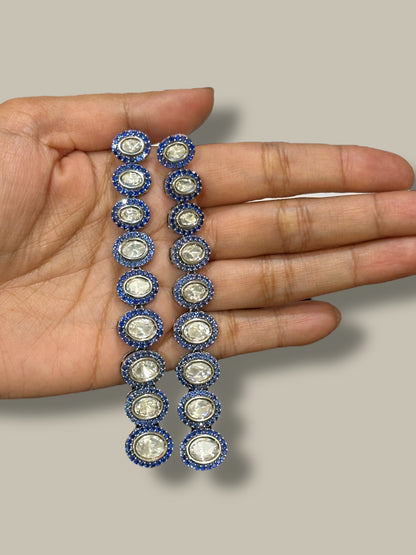 Moissanite Extra Long Viral Earrings