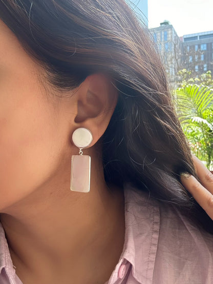 Peach Classic Shell Earrings