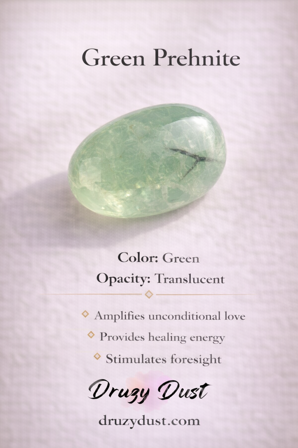 5 PCS Prehnite Pendent Set with Ring and Bracelet