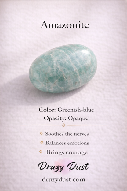 Blue Amazonite Saisha Stone Drop Studs