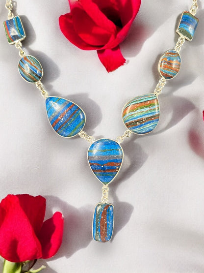 Turquoise Feroza Smooth Boho Necklace