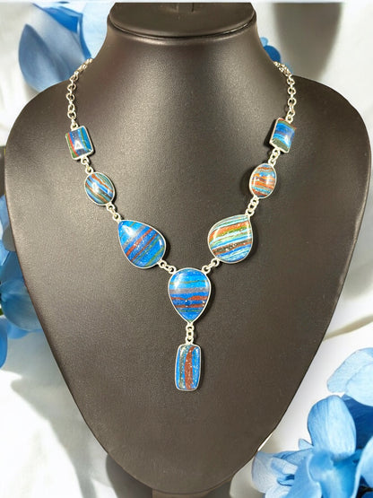 Turquoise Feroza Smooth Boho Necklace