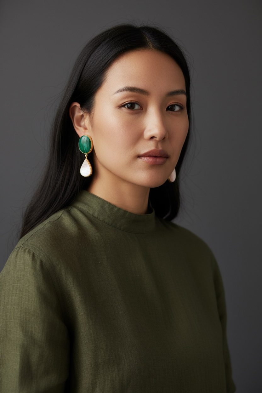 Miraya Stone Earrings