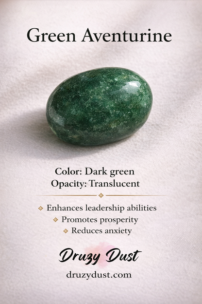 Green Aventurine Stone Saisha Drop Studs