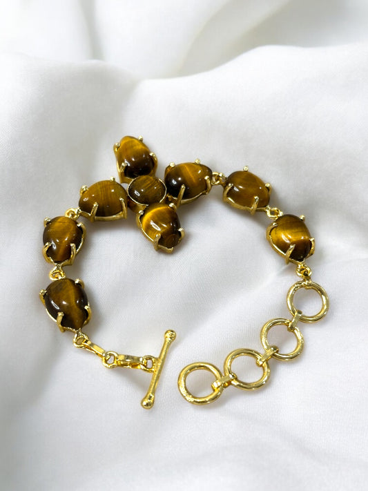 Strength and Courage Mood Match Tiger's Eye Bracelet