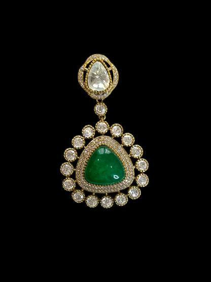 Kimaya Doublet Stone Drop Earrings