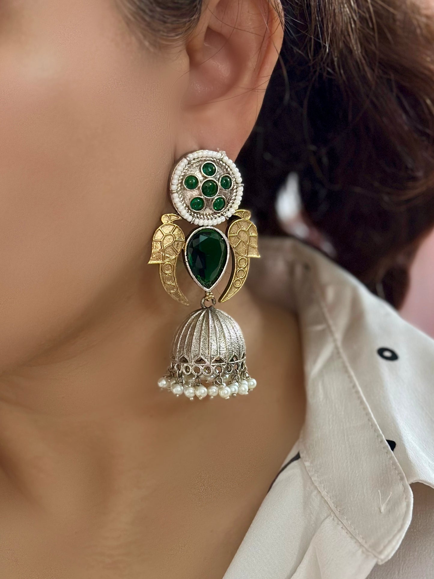 Kriti Pachi Jhumkas