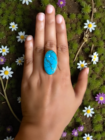 Turquoise Boho Ring