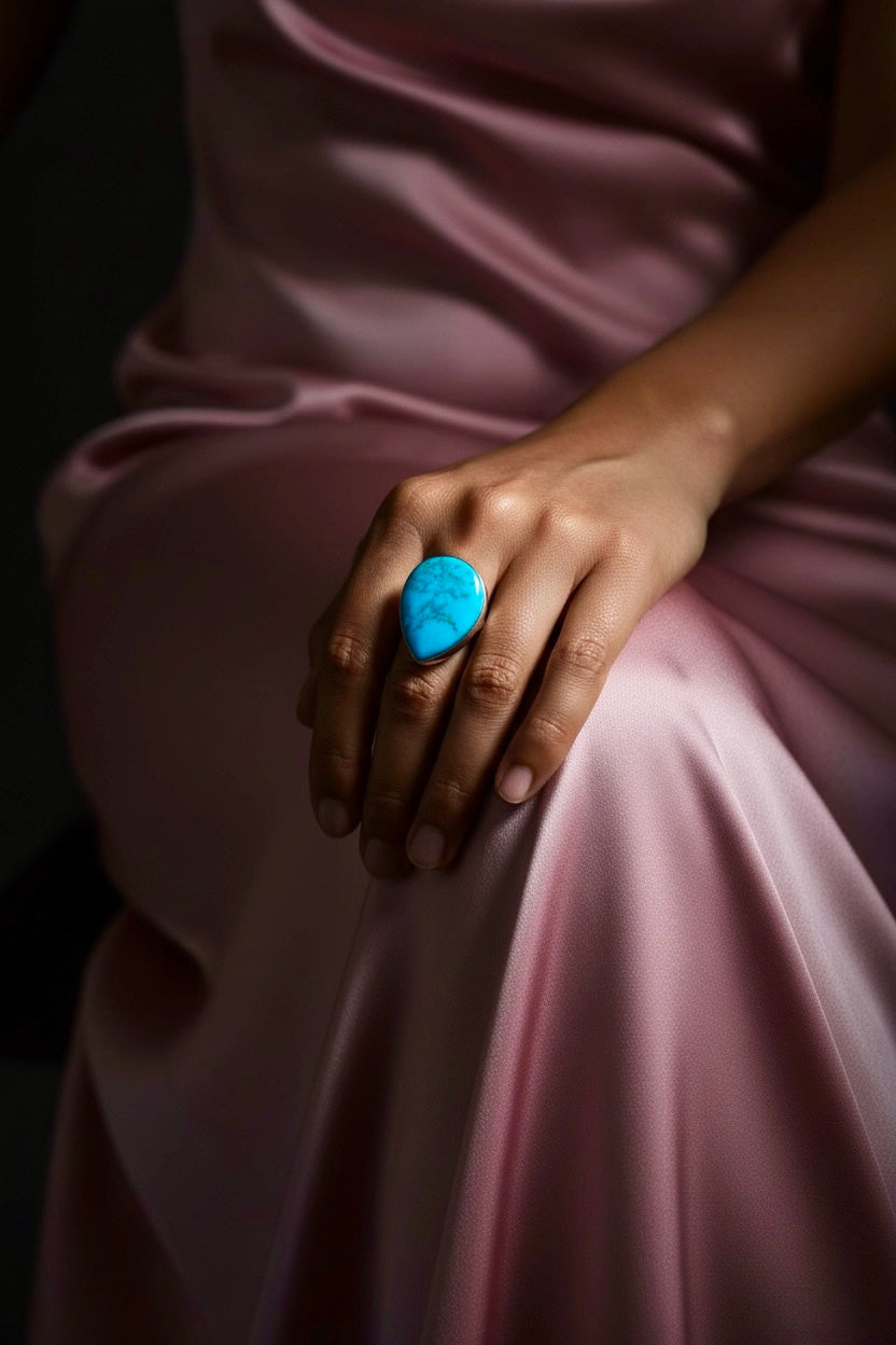 Turquoise Boho Ring