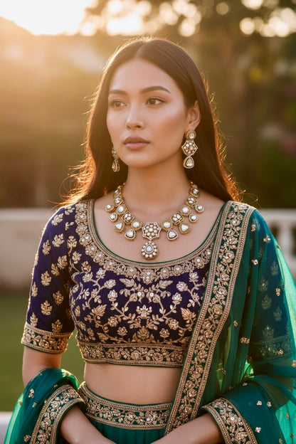 Heritage Polki Necklace Set