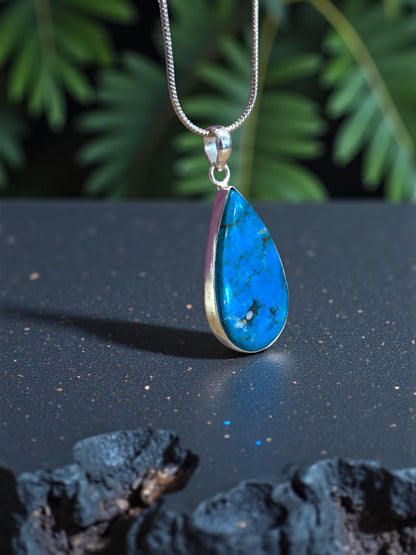 Turquoise Boho Pendant (Without Chain)