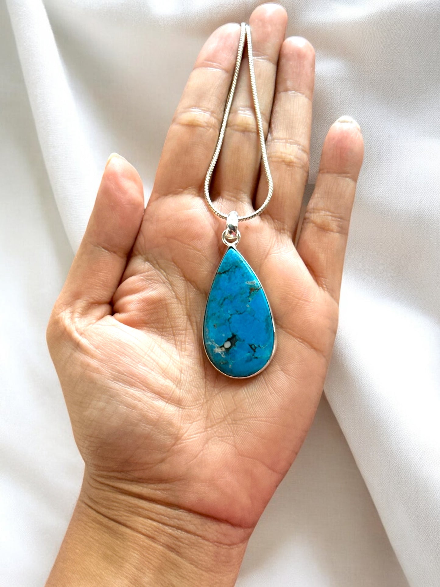 Turquoise Boho Pendant (Without Chain)