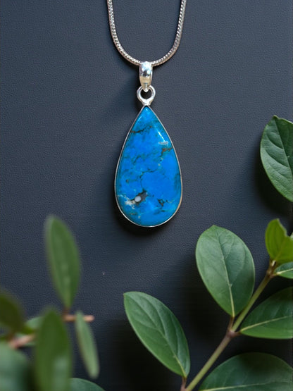 Turquoise Boho Pendant (Without Chain)