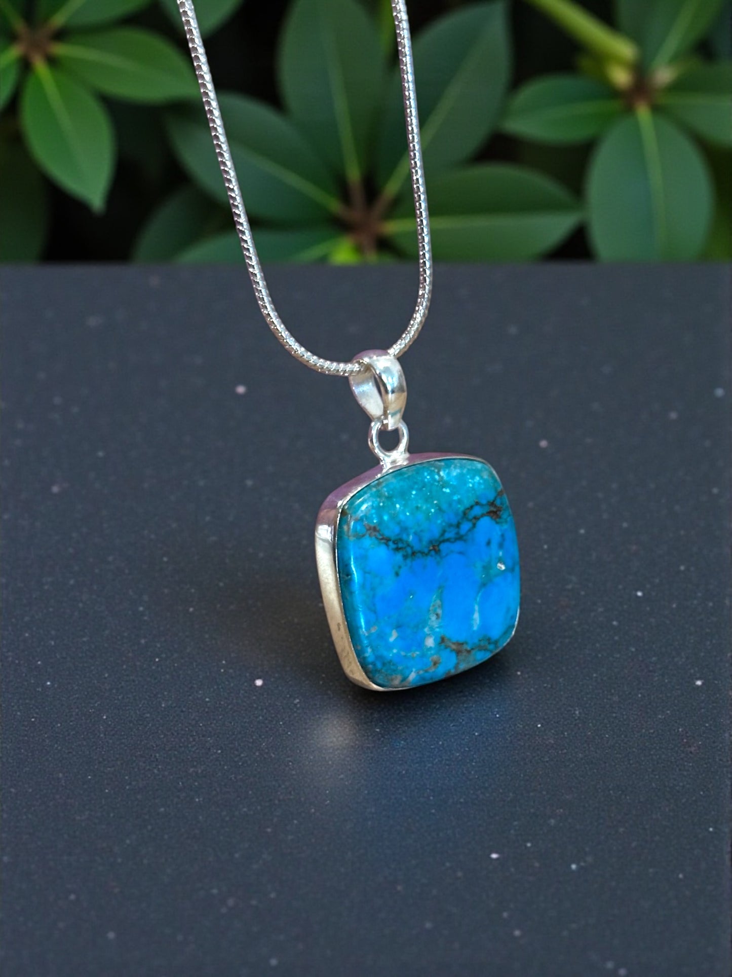 Turquoise Boho Pendant (Without Chain)