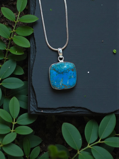 Turquoise Boho Pendant (Without Chain)