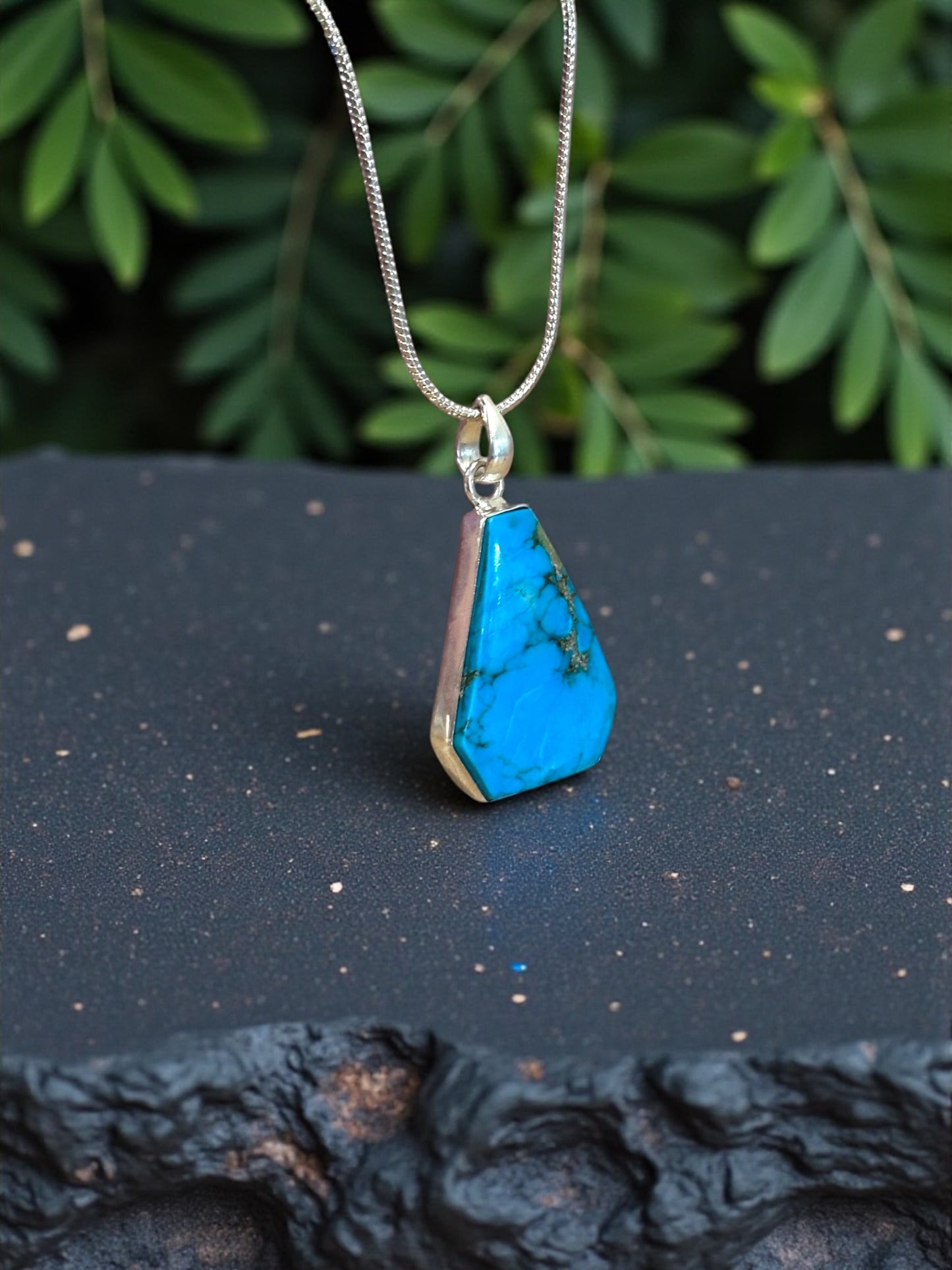 Turquoise Boho Pendant (Without Chain)
