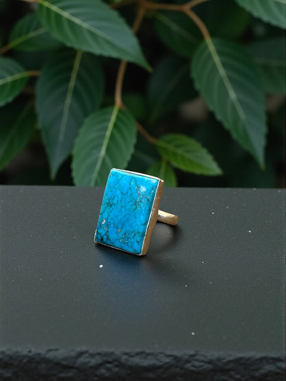 Turquoise Boho Ring