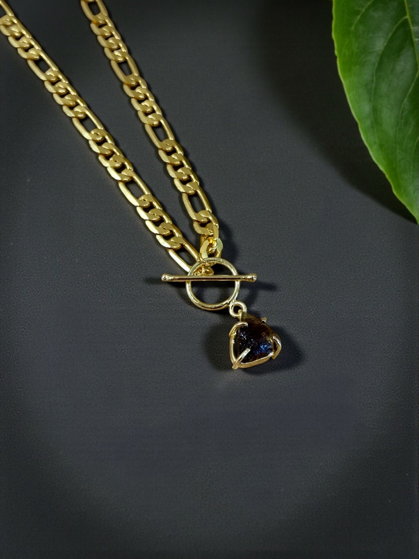 Mono Gemstone Clasp Pendent