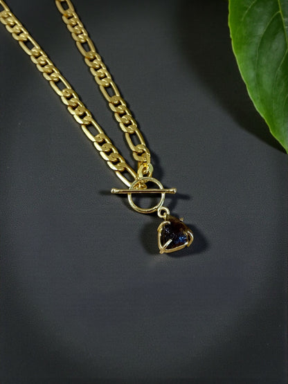 Mono Gemstone Clasp Pendent