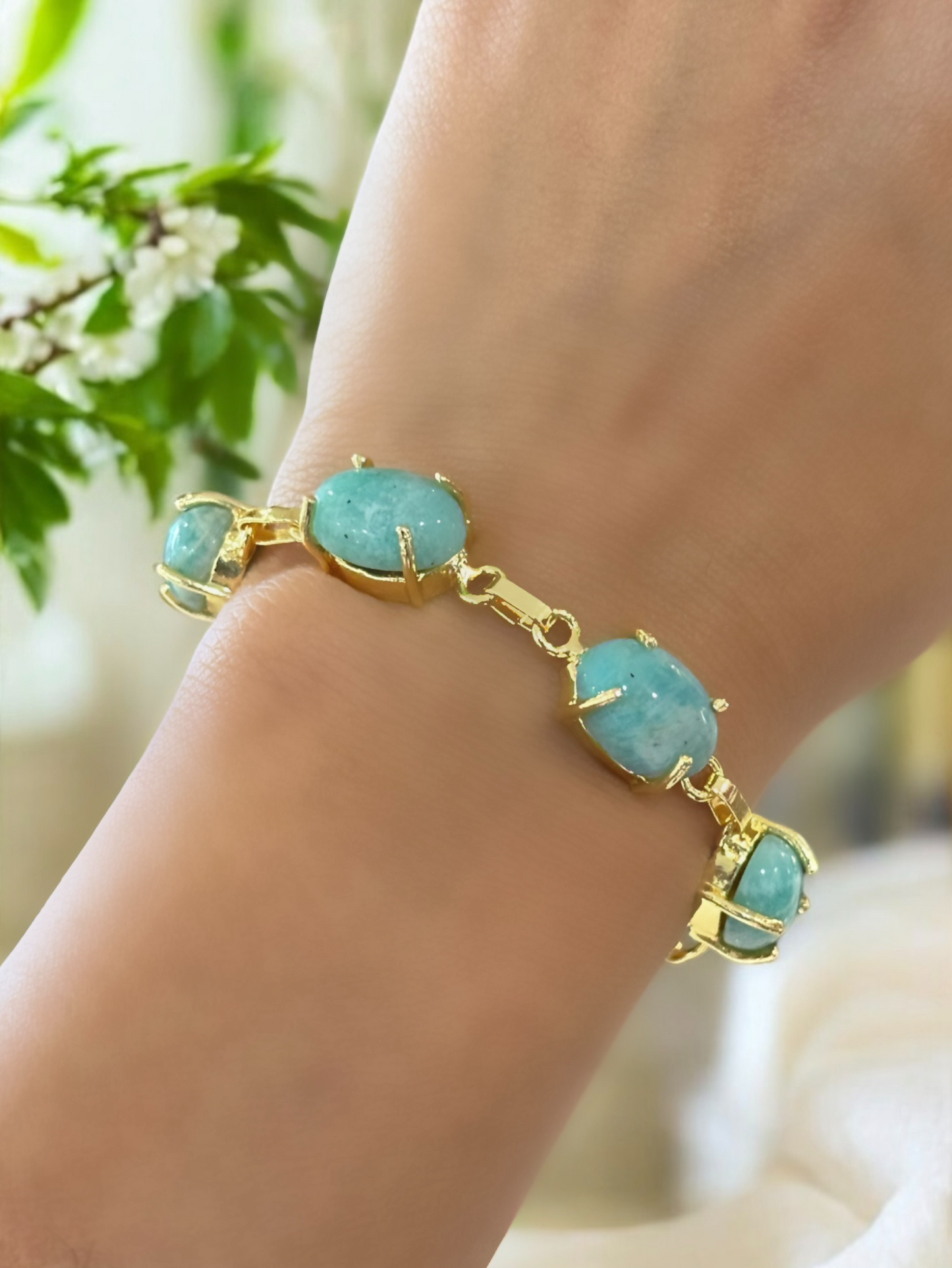 Five Stones Polished Bracelet