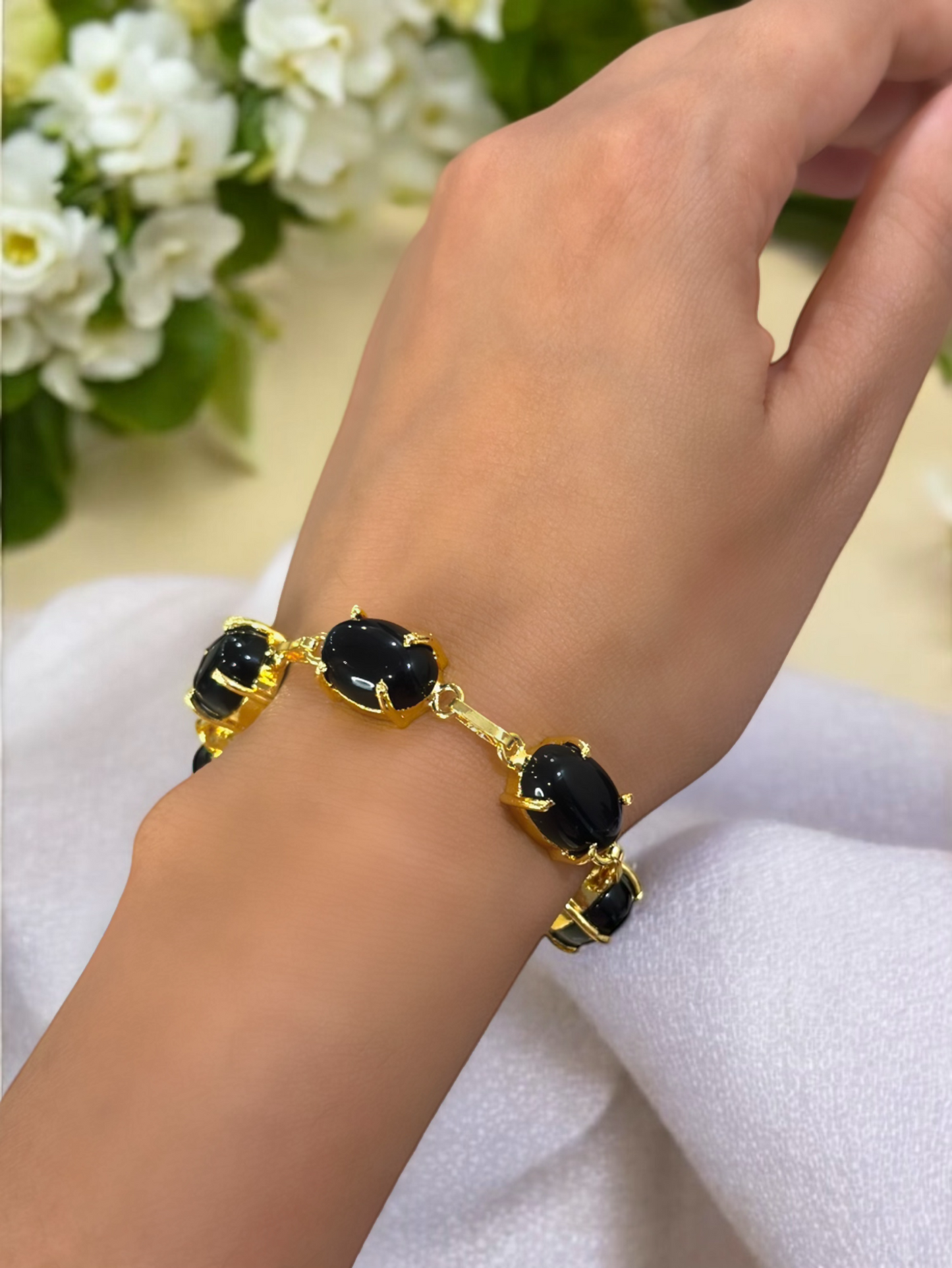 Five Stones Polished Bracelet