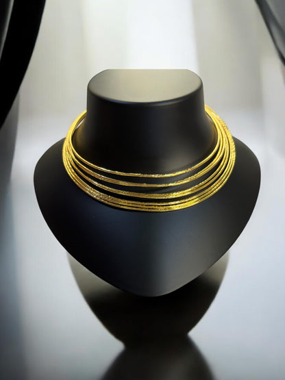 Ring-in Ring Statement Gold Plated Hasli
